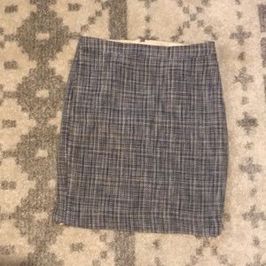 J.Crew blue pencil skirt